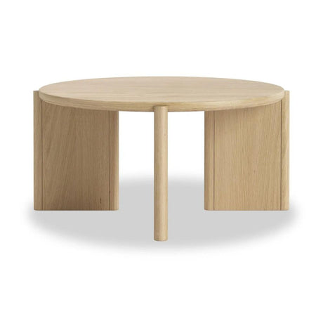 Cara Oak Round Coffee Table-2