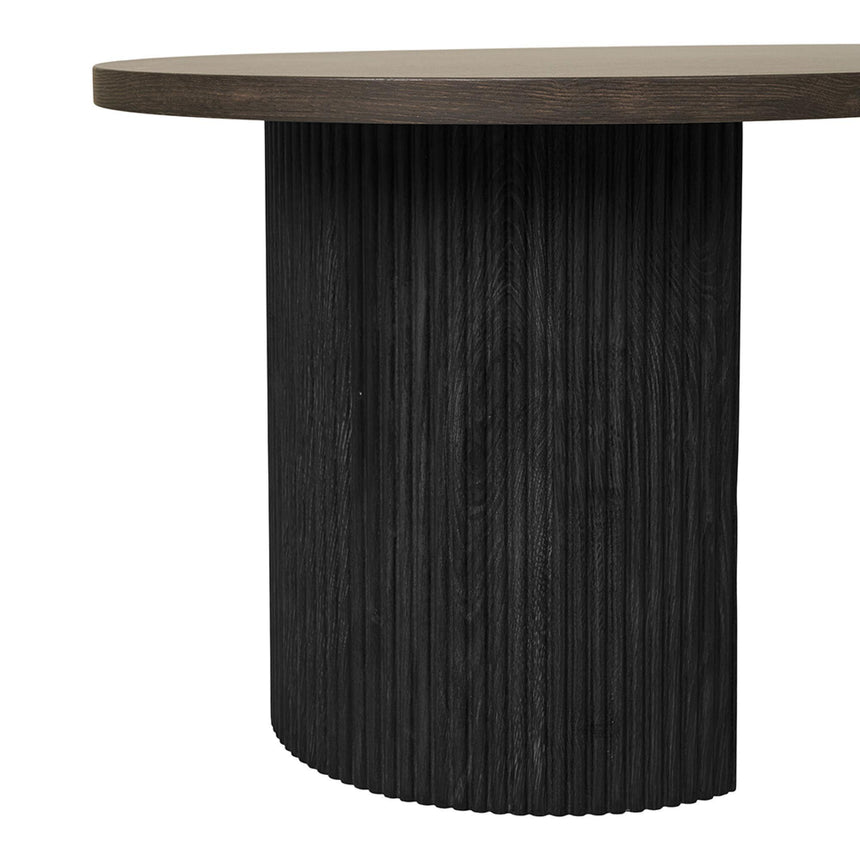 Boavista Dark Wood Oval Coffee Table-5
