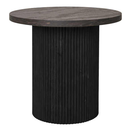 Boavista Dark Wood Round Side Table-2