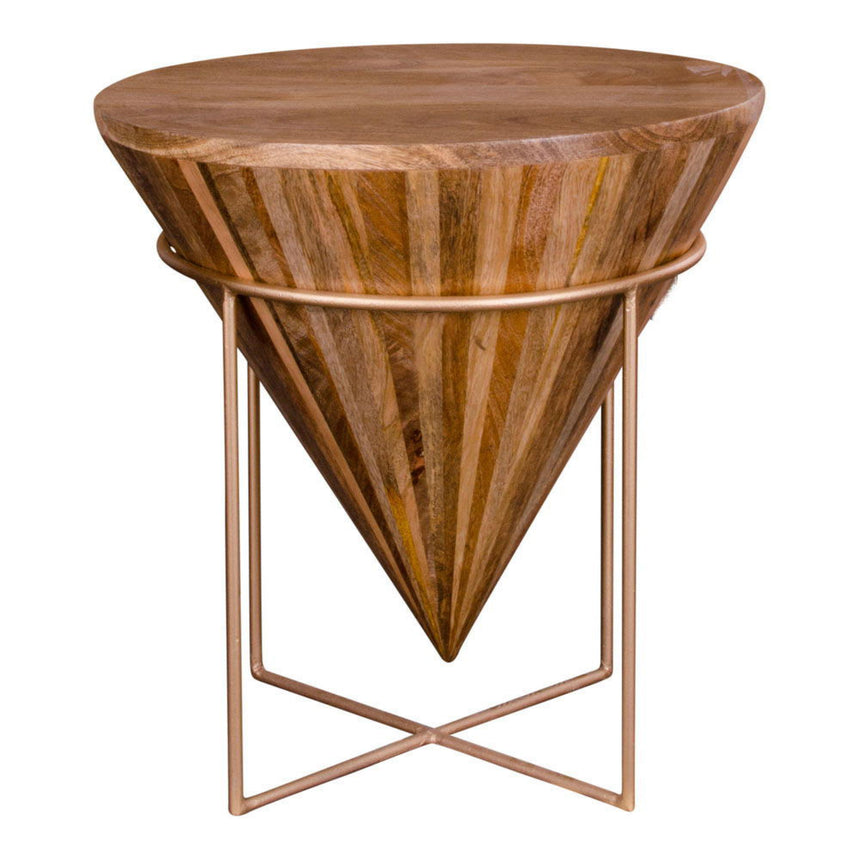 Hapur Mango Wood Round Coffee Table-3
