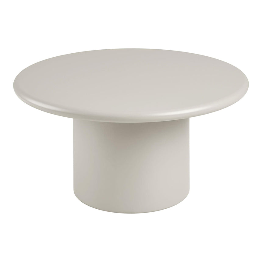 Nagano Concrete Effect Round Coffee Table-3