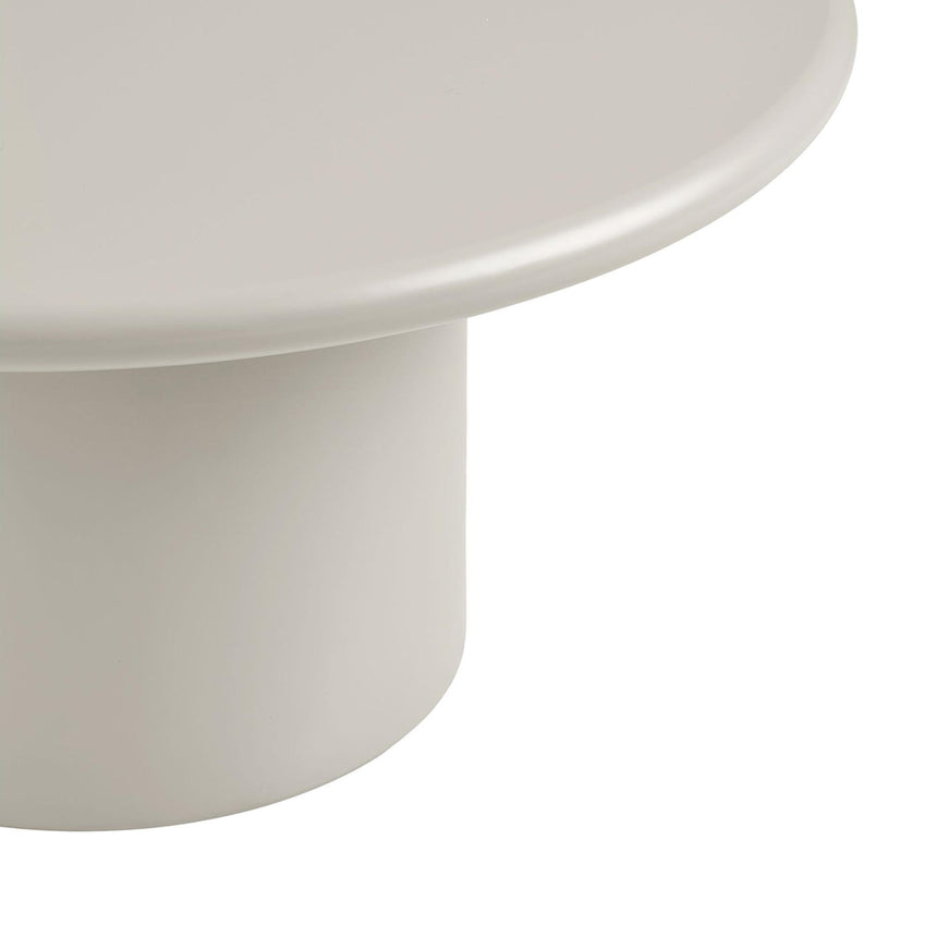 Nagano Concrete Effect Round Coffee Table-4