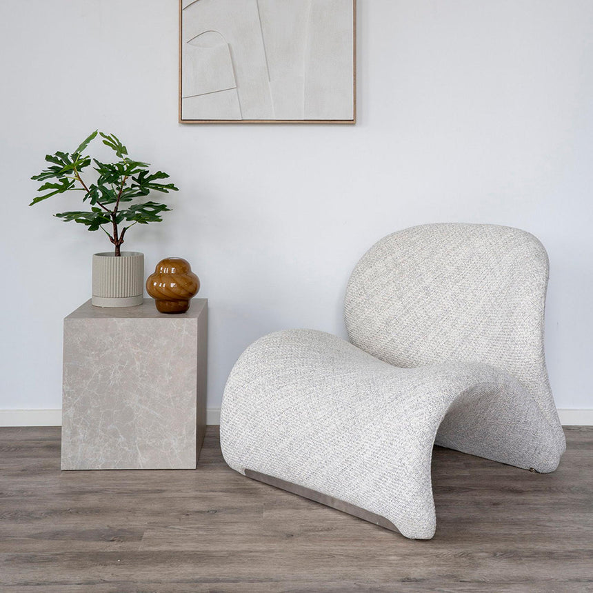 Prague Beige Marble Effect Square Side Table-4