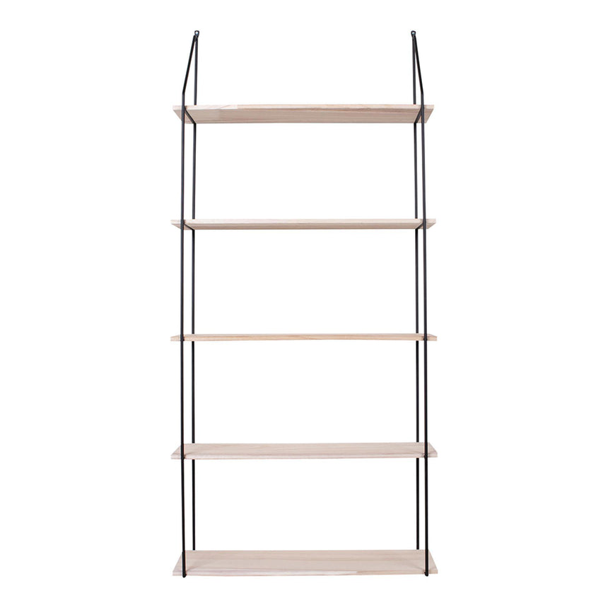 Eindhoven Natural Wood Open Shelving Unit-3