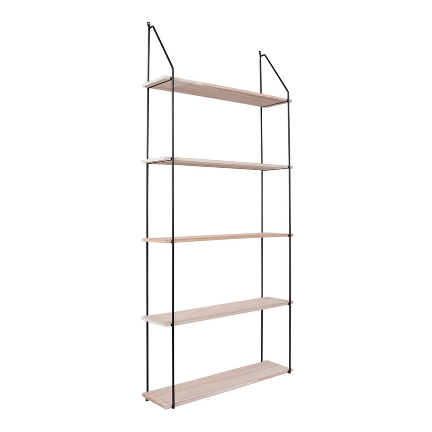 Eindhoven Natural Wood Open Shelving Unit-4