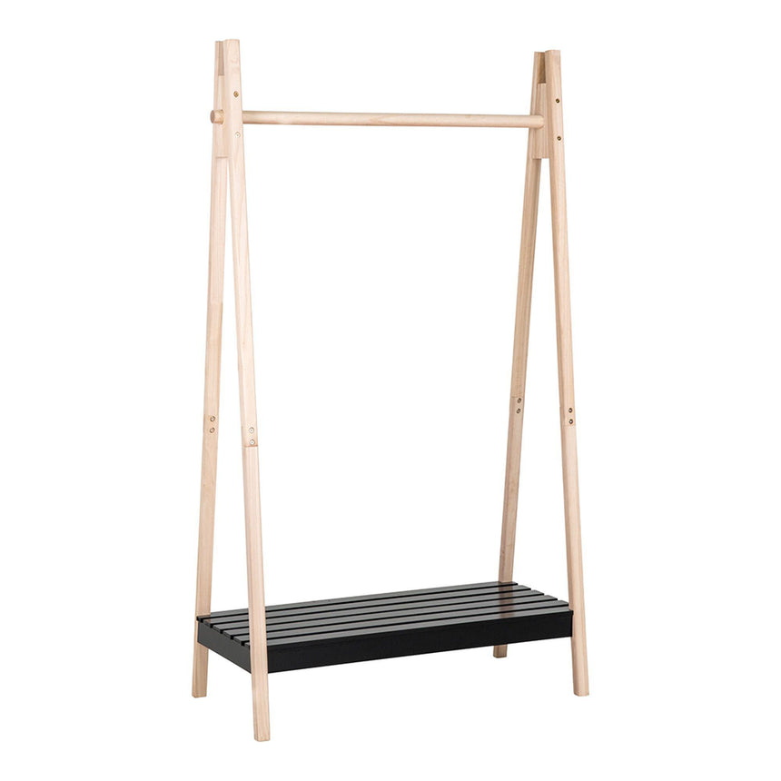 Torino Natural Wood Clothes Rack-4