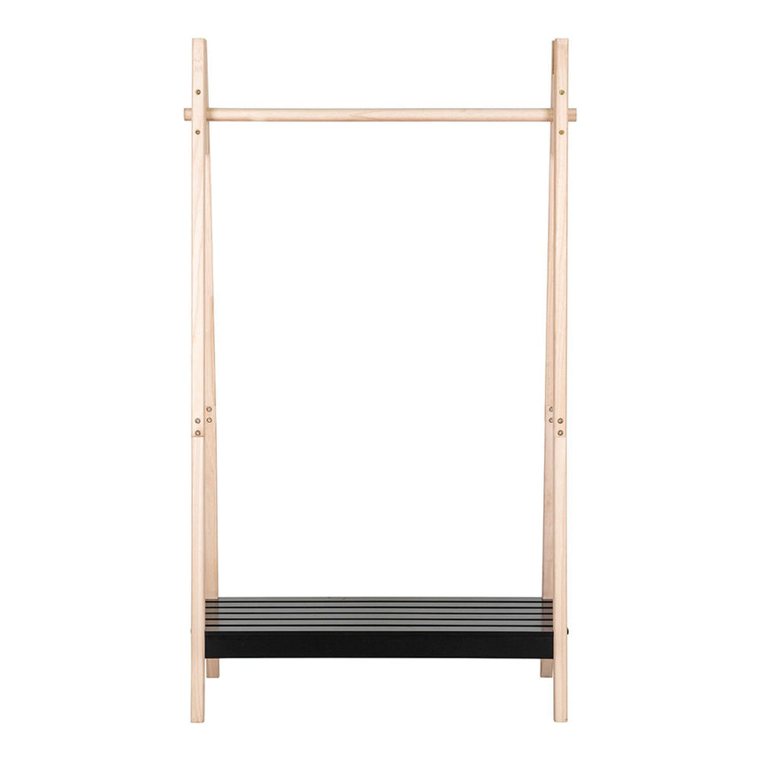 Torino Natural Wood Clothes Rack-5
