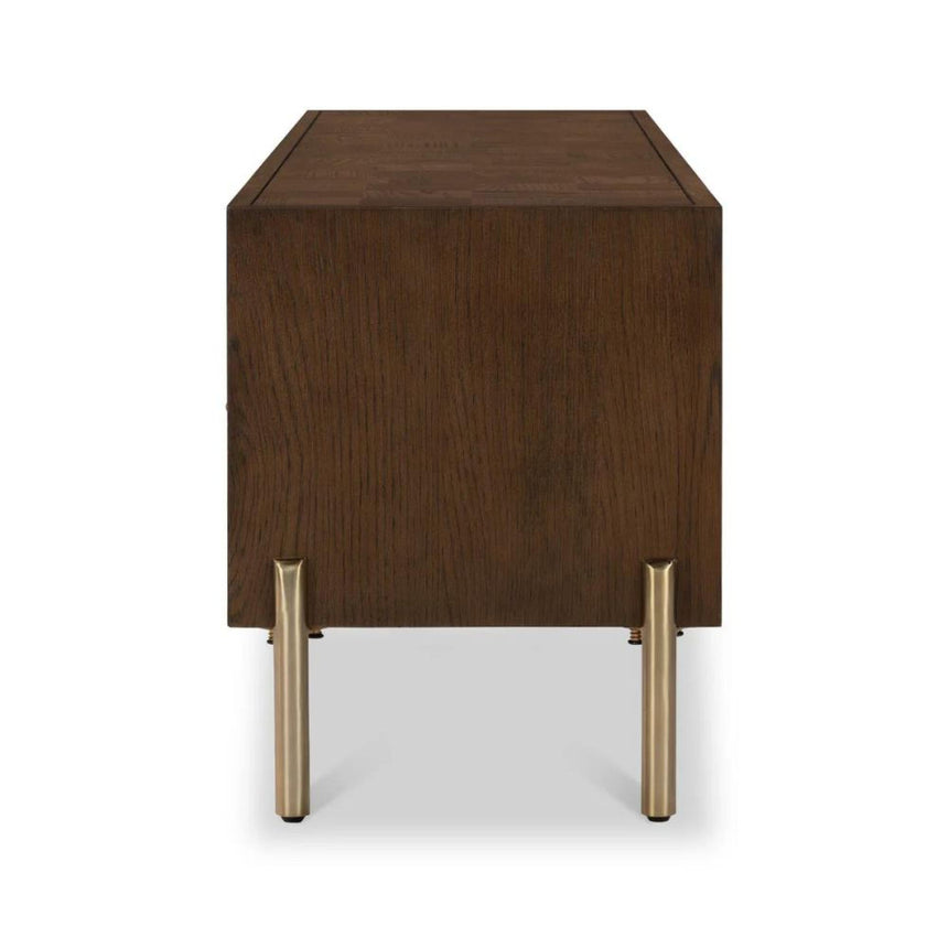 Gambit Dark Wood 150cm Large Storage TV Unit-3