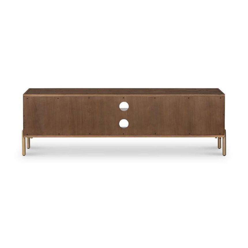 Gambit Dark Wood 150cm Large Storage TV Unit-4