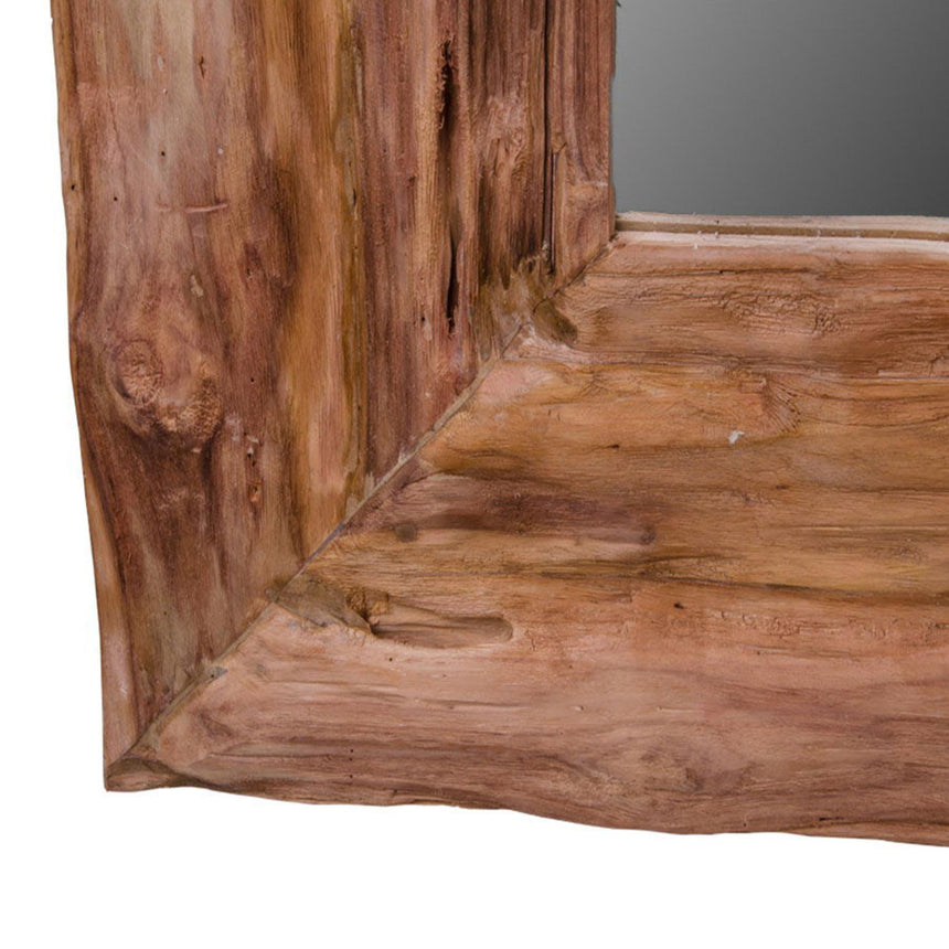 Granada Natural Teak Antique Mirror - 101cm x 180cm-4