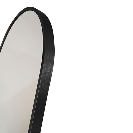 Madrid Black Arch Long Floor Standing Mirror - 40cm x 150cm-2