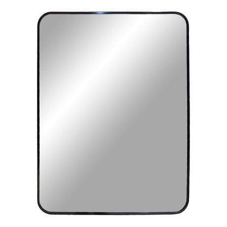 Madrid Black Rectangular Wall Mirror - 50cm x 70cm-2