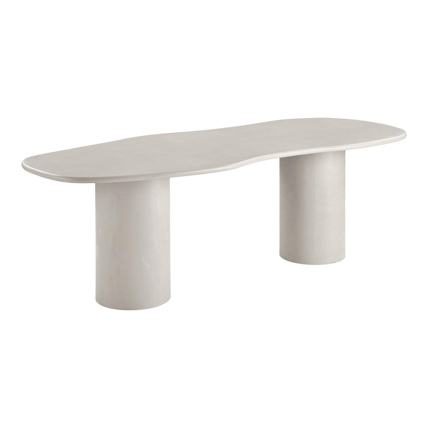 Maranola Concrete Effect 10 Seater Double Pedestal Dining Table - 240cm-2