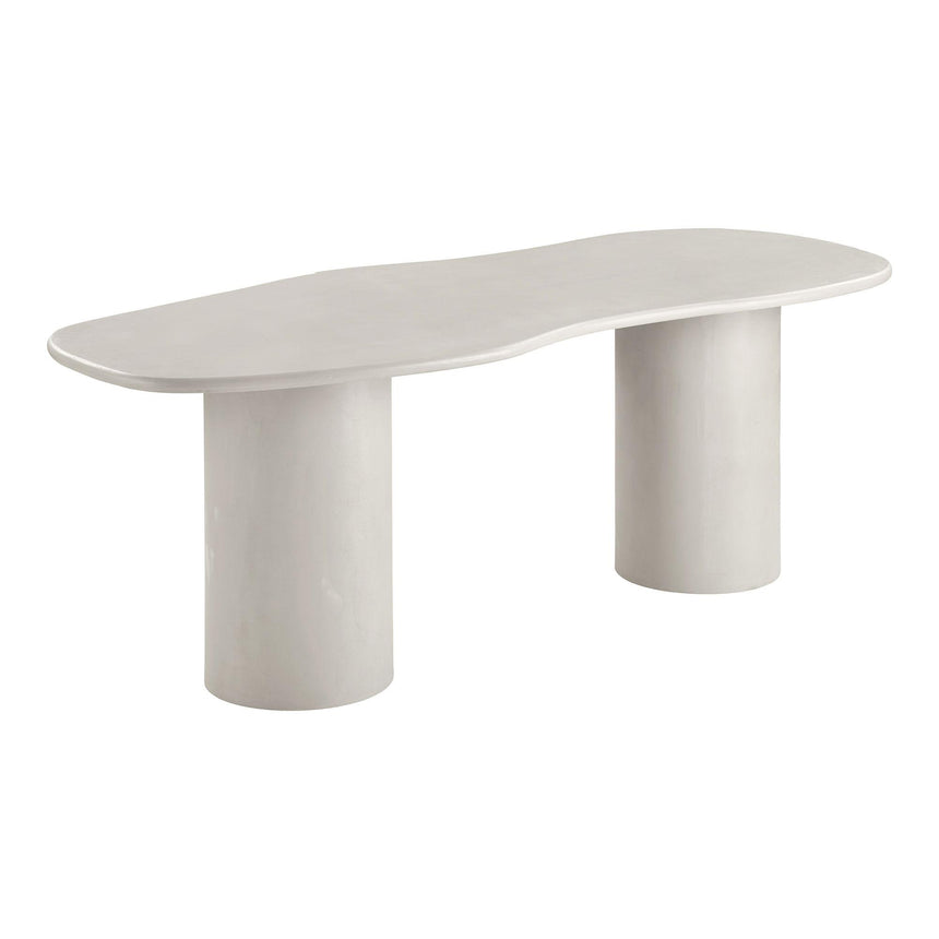Maranola Concrete Effect 8 Seater Double Pedestal Dining Table - 200cm-2