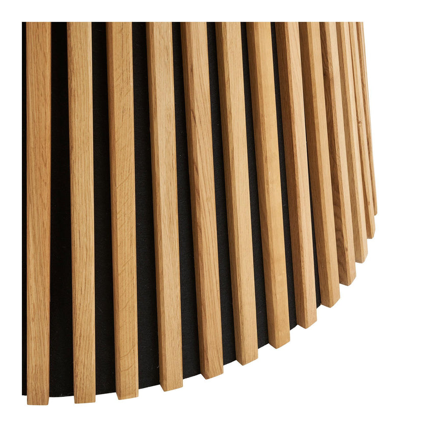 Osaka Oak 6 Seater Round Dining Table with Slatted Base-4