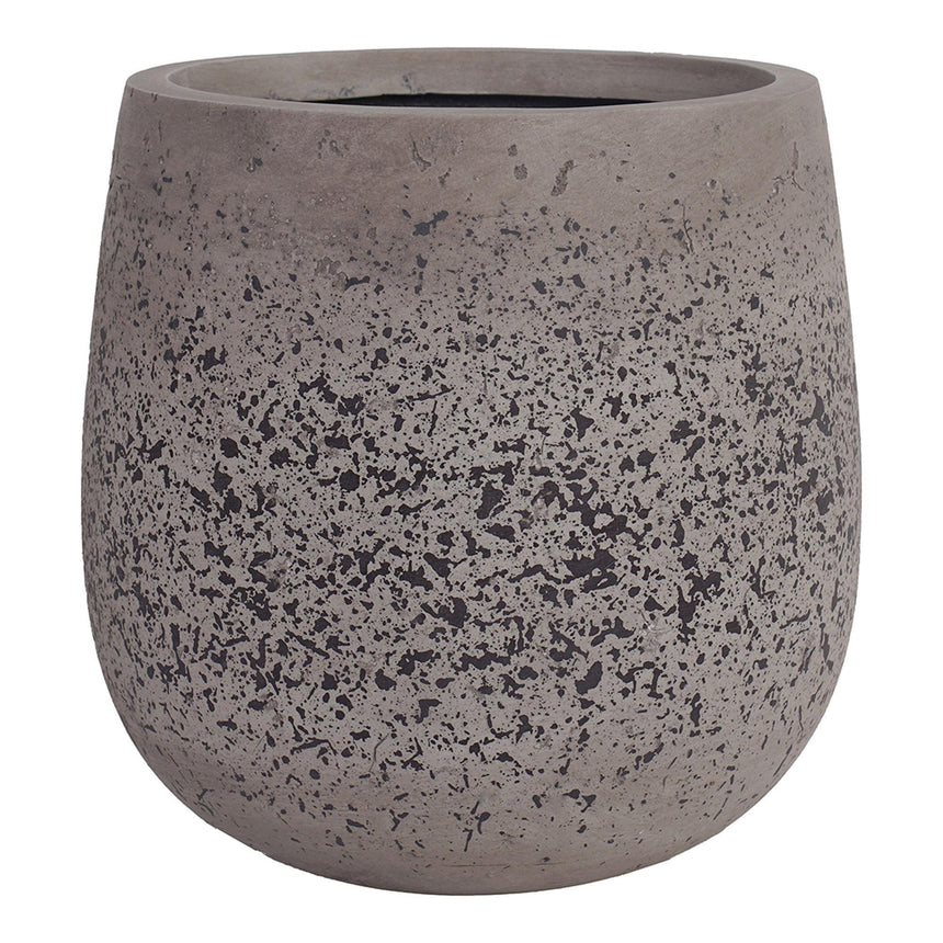 Sutton Grey Fiberclay Set of 2 Pots-4