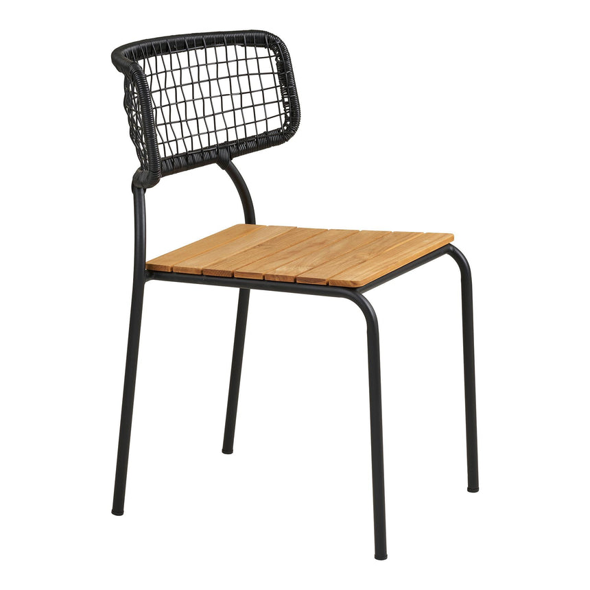2 x Nashville Black Metal Dining Chair-3