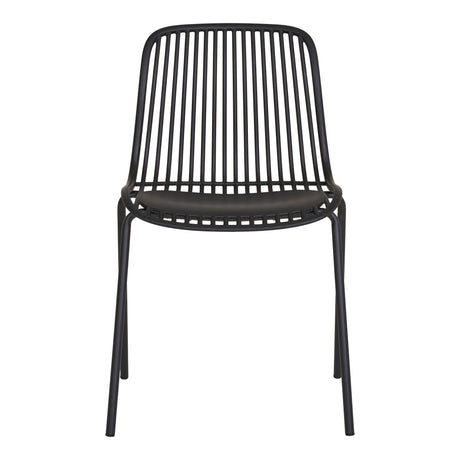 4 x Branson Black Metal Dining Chair-2