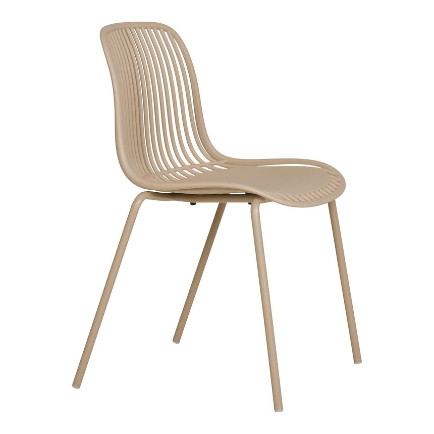 4 x Branson Sand Metal Dining Chair-4