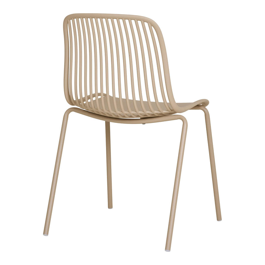 4 x Branson Sand Metal Dining Chair-5