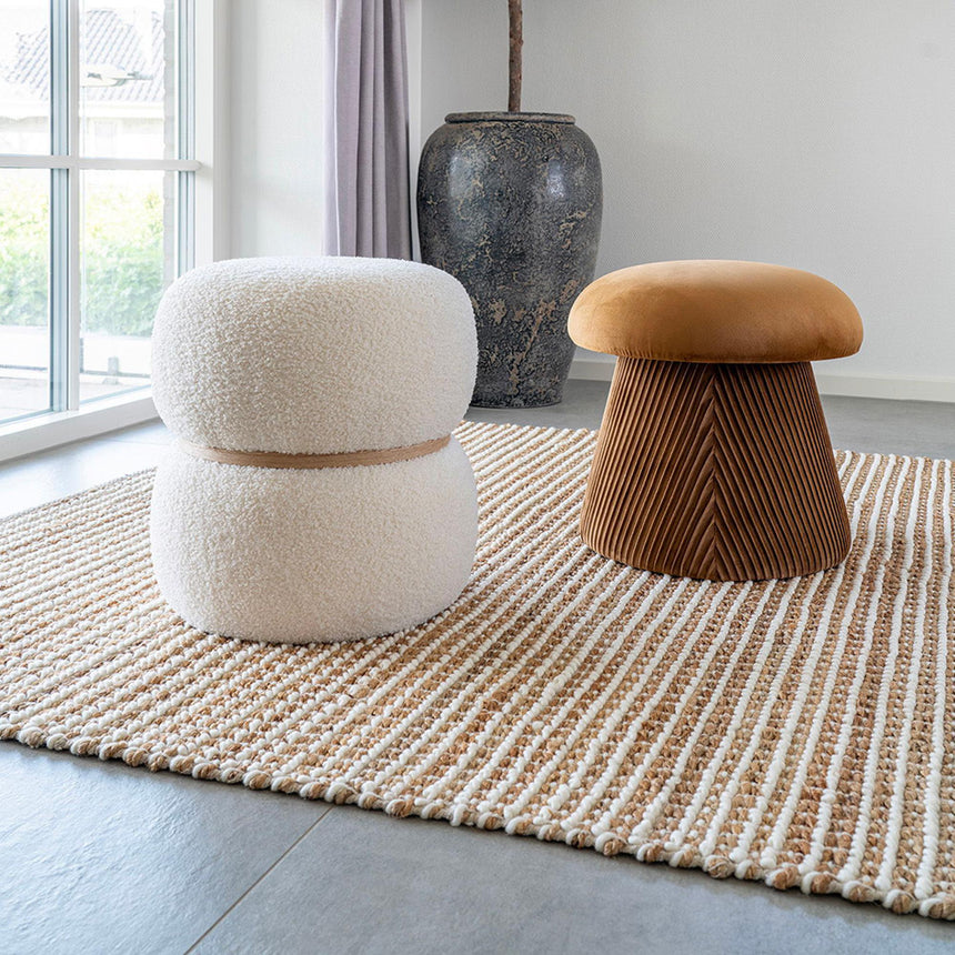 Avadi Natural and Ivory Rug - 160cm x 230cm-2