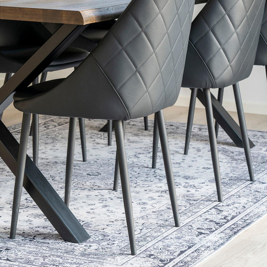 Havana Black and White Rug - 230cm x 160cm-4