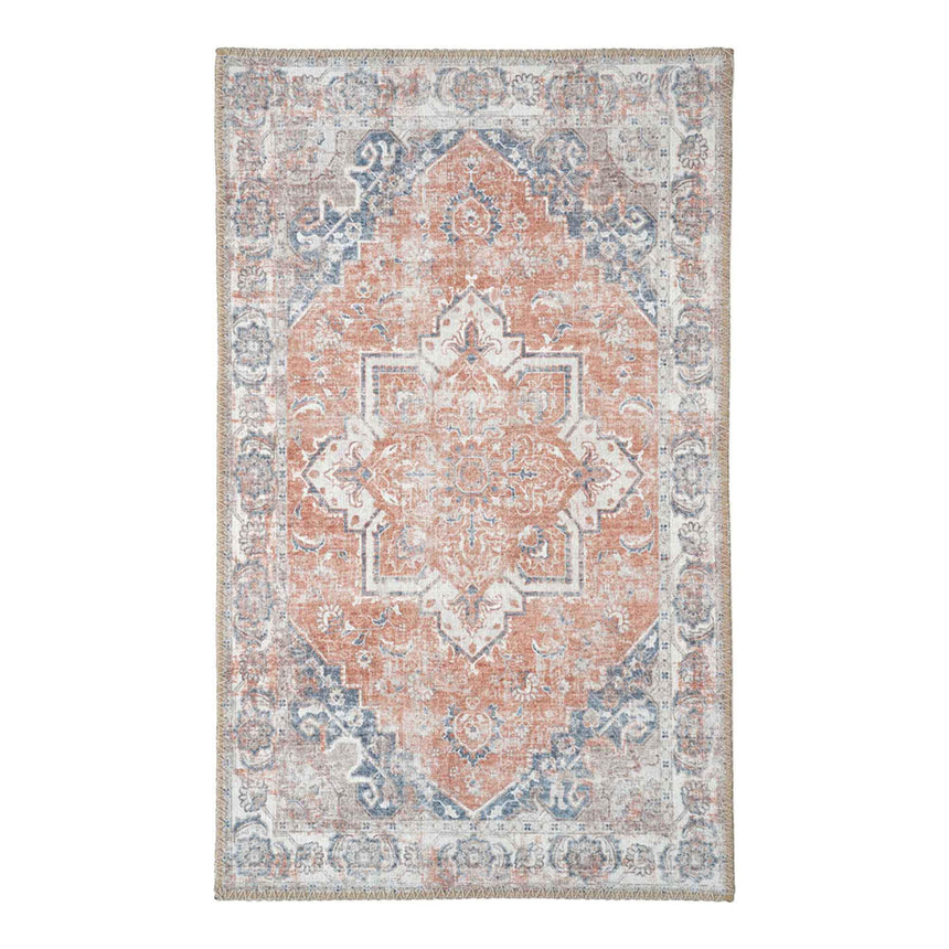 Havana Orange and Blue Doormat - 50cm x 80cm-2