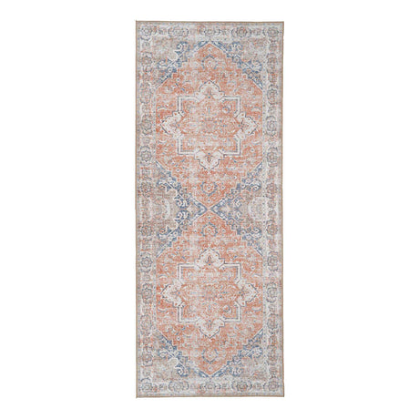 Havana Orange and Blue Hallway Runner - 200cm x 80cm-2