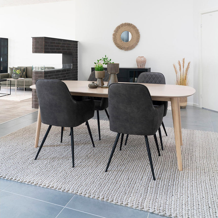 Mandi Natural Grey Rug - 300cm x 200cm-2