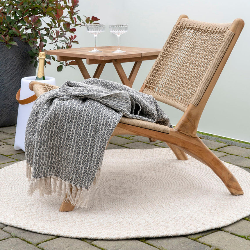 Menorca Sand Round Rug - 120cm x 120cm-5
