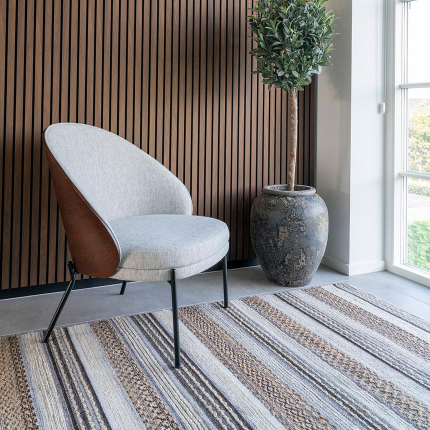 Morena Natural and Grey Rug - 300cm x 200cm-2
