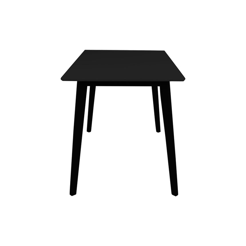 Vojens Black 4 Seater Dining Table - 120cm-3