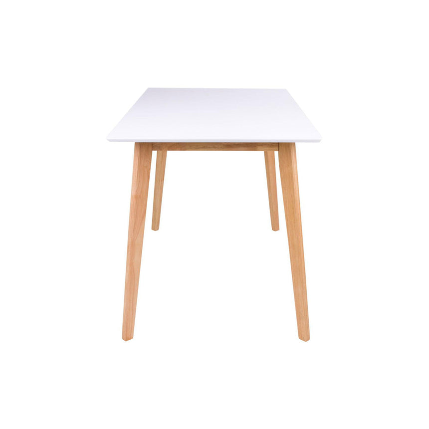 Vojens White 4 Seater Dining Table - 120cm-3