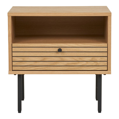 Kyoto Oak 1 Drawer Side Table-2