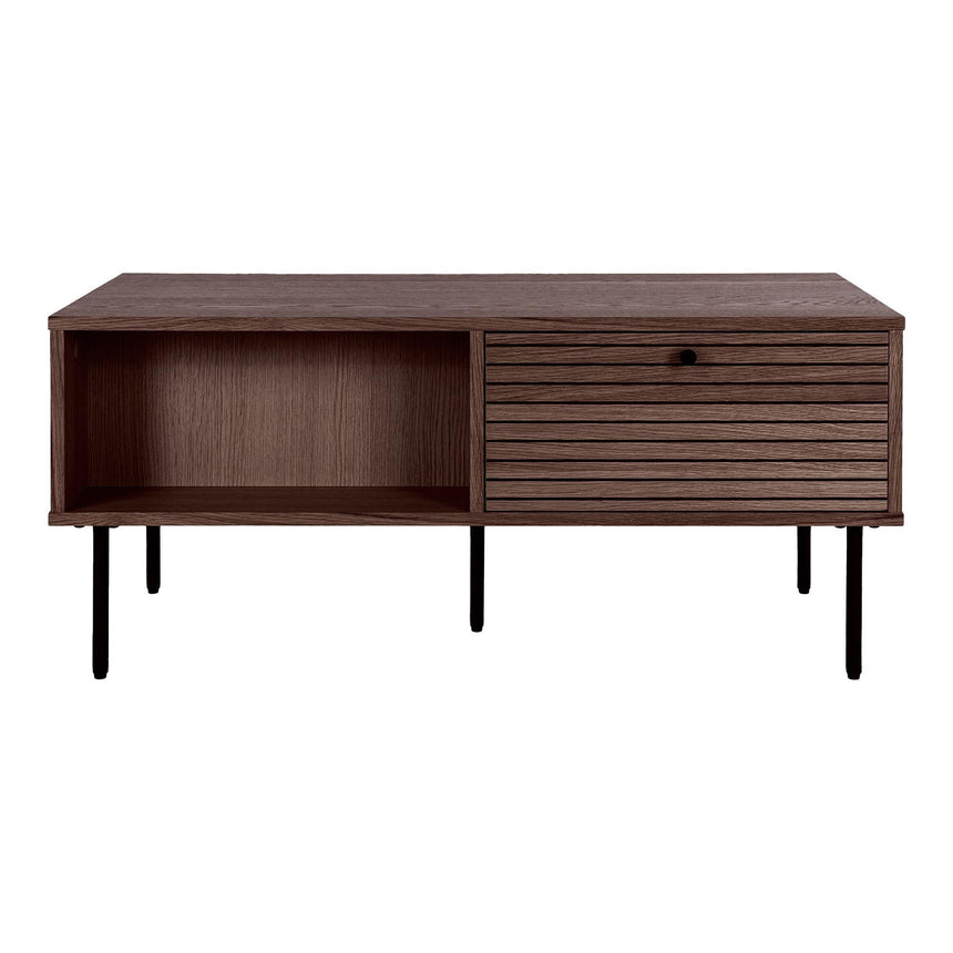 Kyoto Smoked Oak 1 Drawer Coffee Table-4