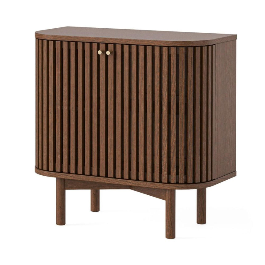 Soho Dark Oak 2 Door Slatted Cupboard-2