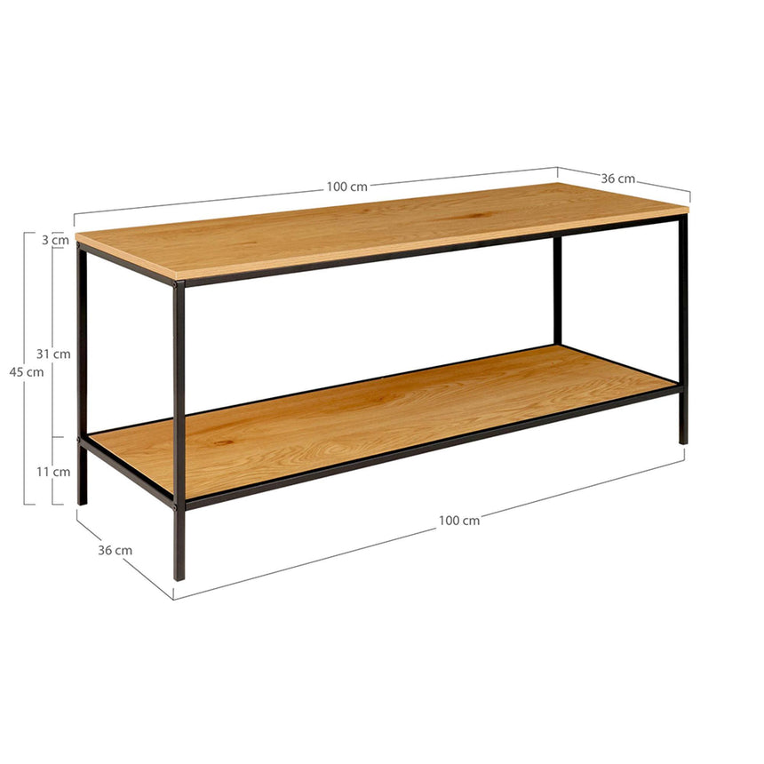 Vita Natural Wood 100cm TV Unit-4