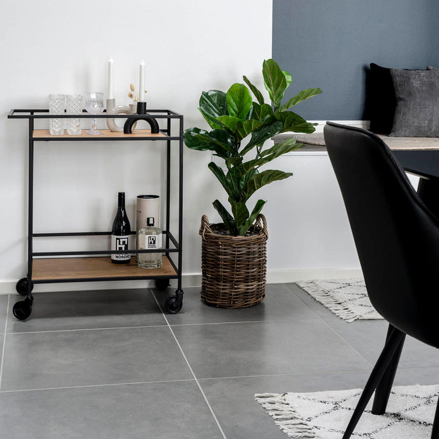 Vita Natural Wood Bar Trolley-4