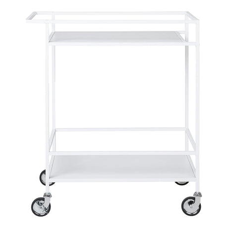 Vita White Melamine Bar Trolley-2