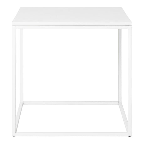 Vita White Melamine Square Side Table-2
