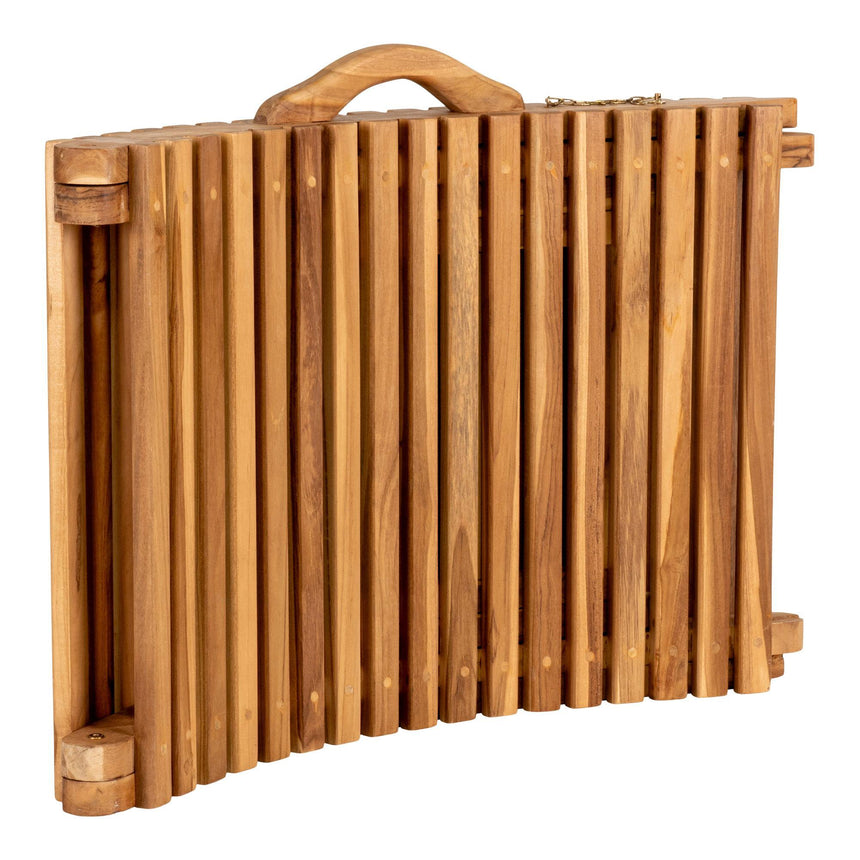 Arrieta Natural Teak Wood Garden Sunlounger-7