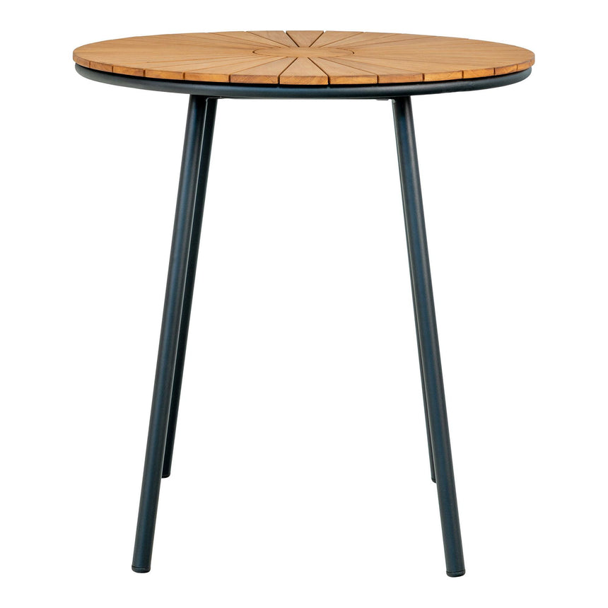 Cleveland Teak Wood Round Garden Side Table-4
