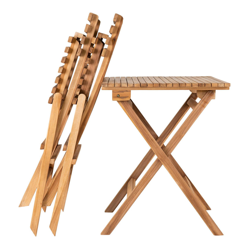 Cuenca Teak Wood 2 Seater Square Cafe Set-2