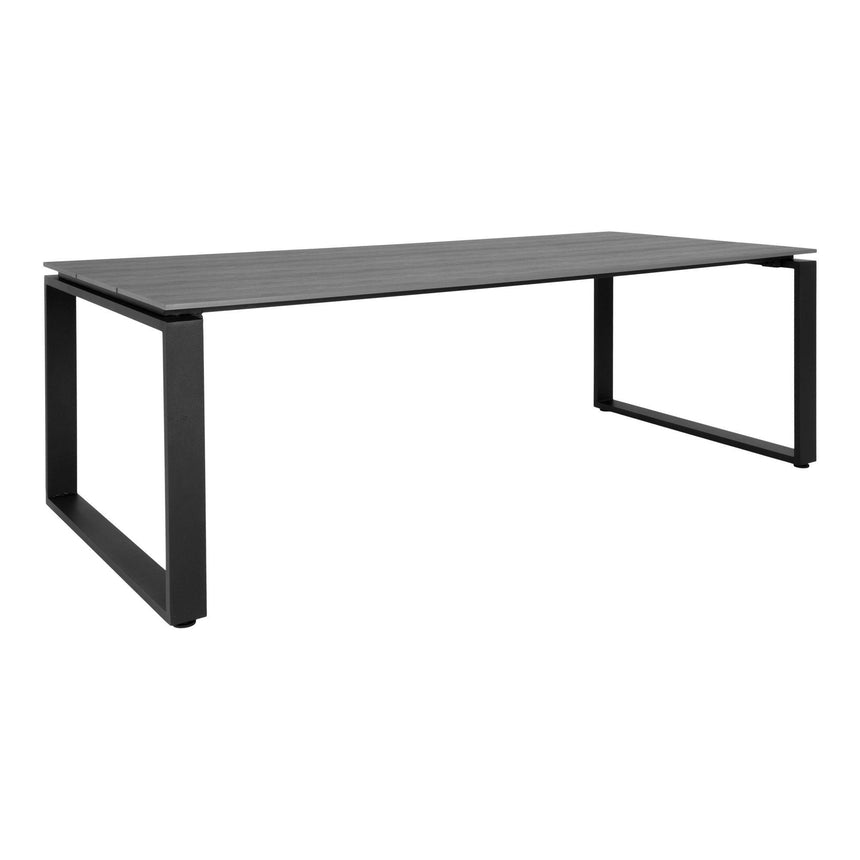 Denver Grey Wood 8 Seater Garden Dining Table - 210cm-4