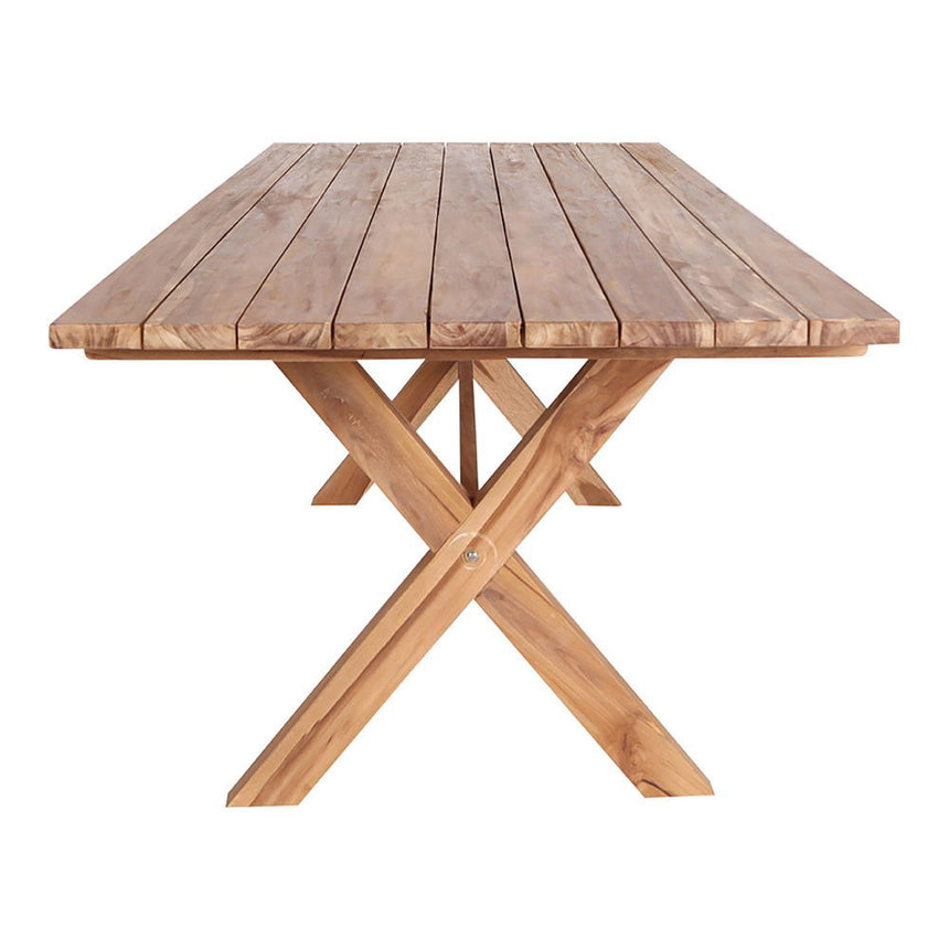 Murcia Teak Wood 8 Seater Garden Dining Table - 200cm-4