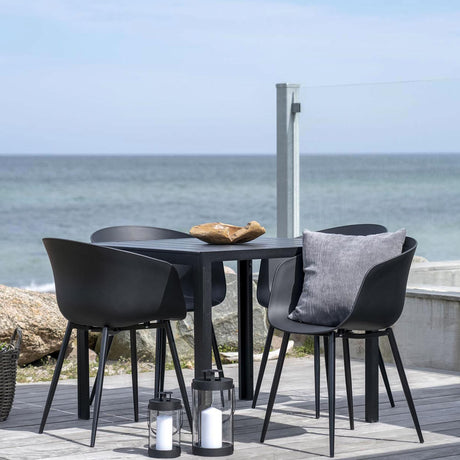 2 x Roda Black Garden Dining Chair-2