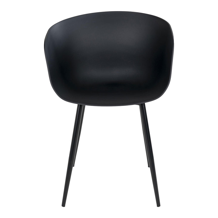 2 x Roda Black Garden Dining Chair-6
