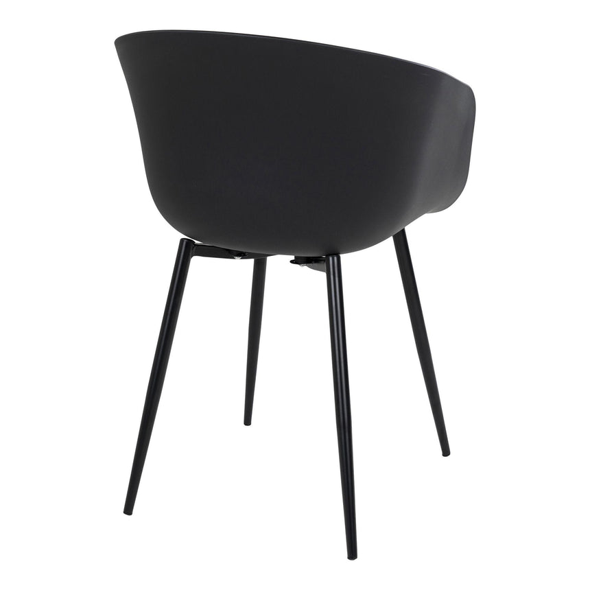 2 x Roda Black Garden Dining Chair-7