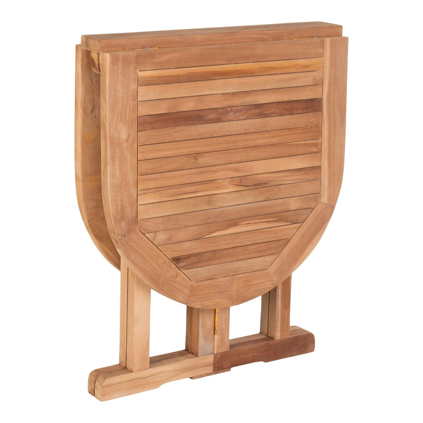 Huelva Natural Teak Wood Oval Side Table-6