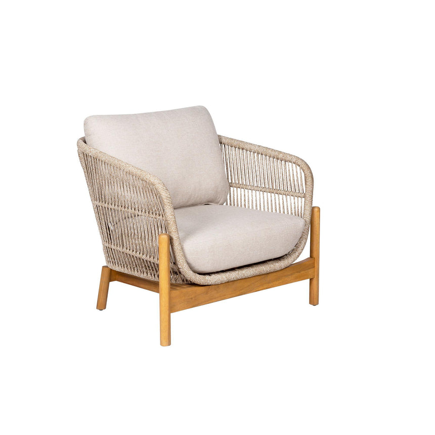 Hunterton Acacia Wood and Rope 2 Seater Sofa Lounge Set-5